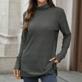 thumbnail image 2 of Womens Blouses Fall 2025 Plus Size Tops Fall Dressy Graphic 3/4 Sleeve Shirts Plus White Blouse Plus Size Under Suit Long Sleeve Loose Fit Plus Size, 2 of 6