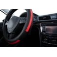 thumbnail image 5 of Auto Drive 1Piece Car Steering Wheel Cover Leather Sports Red - Universal Fit, 23SWC230, 5 of 8