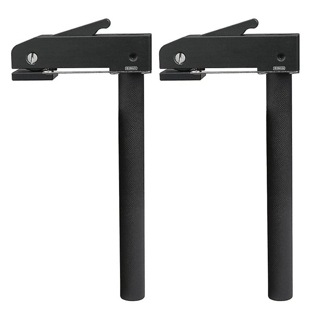 Juego de 2 abrazaderas ajustables para carpintería, abrazadera de carpintero de 19 mm, columna de soporte de taladro para tallado, fresado y lijado de madera