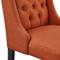 thumbnail image 4 of Modway Baronet Solid Wood and Button Tufted Fabric Dining Chair in Orange, 4 of 8