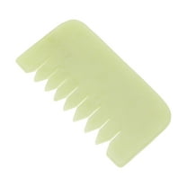 Unique Bargains 1 Pc Rectangular Head Massage Comb for Home Light Green Natural Jade