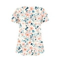 thumbnail image 5 of Paiyanr Women Tunic Tops Casual V-Neck Short Sleeve Shirts Floral Blouses Loose Summer Tops, 5 of 7