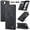 Black, variant on Allytechgroup for Apple iPhone 16e Case Slim Wallet Cover with Card Slots Holder/Cash Pocket [Magnetic Closure] PU Leather Flip Folio Kickstand Shockproof Stand Shockproof TPU Back Shell, Coffee
