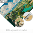 thumbnail image 5 of A Box of 1000pcs Mini Jigsaw Puzzle Featuring the "Clouds Under the Blue River Home" Design, High Difficulty, Suitable. 29.4*19.6 in, 5 of 9