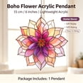 thumbnail image 4 of 6in Suncatcher Window Hanging Decor, Bohemian Flower Colorful Pendant for Home, Garden, Gifts, 4 of 6