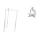 thumbnail image 1 of Mesita de noche,Mesa auxiliar de acrílico transparente,mesa auxiliar transparente de 2 niveles,Figura de lector abstracto,Estatua de pensador abstracto,arte,manualidades,decoraciones,Figuras, 1 of 8