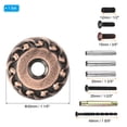 thumbnail image 2 of Uxcell Door Hole Cover Plate Zinc Alloy Wave Round Deadbolt Cover Plate Door Reinforcement Plate for Door Hole Filling Chrome Plated, 2 of 6