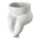 thumbnail image 4 of Escultura corporal, maceta, borde de mesa, decoración, hecha a mano para estantería. Blanco, 4 of 9