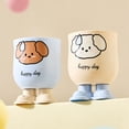 thumbnail image 1 of TTJ Mouthwash Cups Bathroom Cups Toothbrush Holder Cup Thick Plastic Rinse Tumbler with Raised Base and Puppy Design Bathroom Organizer for Toothbrush Storage and Daily Use, 1 of 8