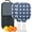White, variant on Pickleball Paddles Set Of 2, Fiberglass Surface, USA, Independence Day Print, 4 Balls & Bag