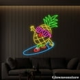 thumbnail image 3 of Glowneon Pineapple Surfing Neon Sign, Pineapple Led Light, Beach Bar Decor, Surfing Lover Gift, 3 of 5