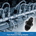 thumbnail image 3 of Unique Bargains Male Flare Reducer Hose Fitting Adapter AN4-AN6 Fuel Line Connector Aluminum Black, 3 of 6