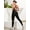 Black, variant on Women's Workout Jumpsuit Criss Cross Backless Yoga Tummy Control Athletic One Piece Pants Romper