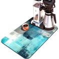 thumbnail image 4 of Coffee Bar Mat Accessories for Countertop Pioneer Flower Absorbent Hide Stain Rubber Backed Dish Drying Mats for Kitchen Counter Draining Pad Decor Gift Fit Under Coffee Maker (20x12in), 4 of 5