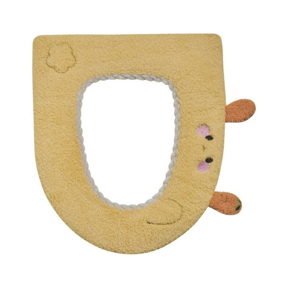 Toilet Seat Cushion Four Seasons Thickened Toilet Cover Knitted Toilet Seat Cushion Washable Household Toilet Cover Winter Warm Toilet Seat Cover Mat