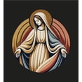 thumbnail image 2 of Virgin Mary  Adult Black Long Sleeve Hoodie-Medium, 2 of 6