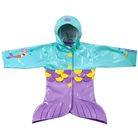 - Kidorable Kids Mermaid Rain Coat Size 1T(My 1st)