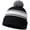 Black, variant on Striped Knit Beanie Hat for Women Fall Winter Classic Outdoor Stylish Streetwear Dance Hats with Pom Pom