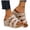 White, variant on Women's Wedge Sandals Cork Footbed Open Toe Summer Platform Slides Mules Comfortable Wide Width Beach Walking Shoes Black Size 8.5