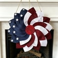 thumbnail image 3 of Deeceymbur 4th Of July Front Door Wreath Patriotic Memorial Day 2D Hanging Ornament Independence Day Wreath Summer Home Decor, 3 of 9