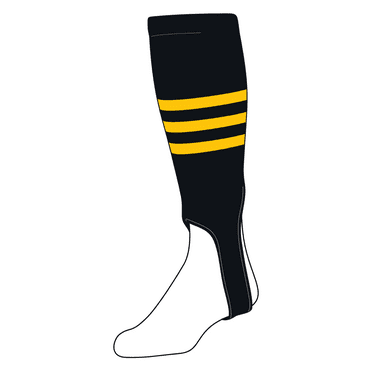 TCK Baseball Stirrups Large (300B, 5in) Black, Gold