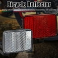 thumbnail image 2 of 2/6x Handlebar Mount Safe Reflector Bicycle Bike Front Rear Warning Red / White Q4R0, 2 of 6