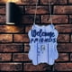 thumbnail image 4 of Muyoka Miuline Welcome Friends Sign,Welcome Friends Door Sign Monica Door para la decoración de la puerta delantera Accesorio de corona Casa de campo Porche Decoración de la pared del hogar Muyoka Hogar, 4 of 6