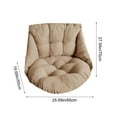 thumbnail image 3 of Qiweii Swing Egg Chair Cushion Thickened Hanging Basket Seat Cushion Washable Hammock Chair Cushion Outdoor Patio Hanging Chair (Only Cushion), 3 of 7