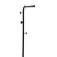 thumbnail image 6 of Metal L-Shape Garment Coat Rack Hat Bag Stand Tree Clothes Hanger Umbrella Holder Rack with 3 Round Head Hooks, 6 of 12