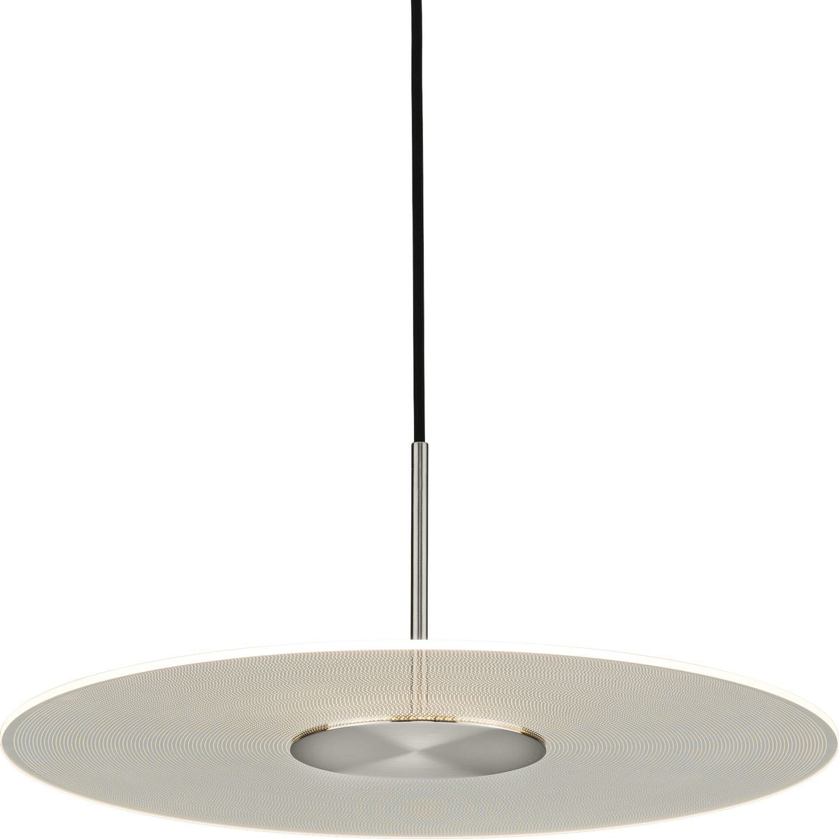 brushed nickel led pendant light