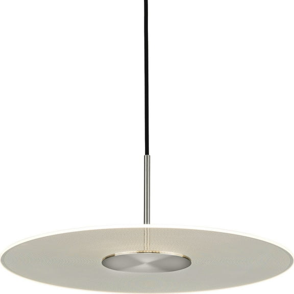 Spoke LED Collection Brushed Nickel Modern Style Hanging Pendant Light