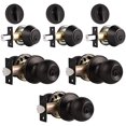thumbnail image 1 of 3 Pack Keyed Alike Entry Door Knobs and Single Cylinder Deadbolt Lock Combo Set Security for Entrance and Front Door with Classic Oil Rubbed Bronze Finish, 1 of 4
