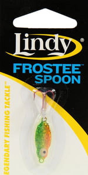 Lindy Frostee Spoon Fishing Lure Ice Fire Tiger 15/16 in. 1/8 oz.