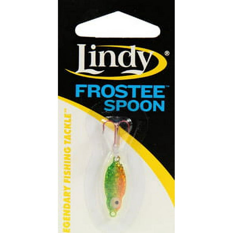 Lindy Frostee Spoon Fishing Lure Ice Fire Tiger 15/16 in. 1/8 oz.