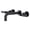 Matte Black, variant on Kingston Brass KS8122KL Whitaker Double-Handle 3-Hole Wall Mount Bathroom Faucet in Polished Brass