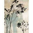 thumbnail image 2 of Jensen, Asia 12x14 White Modern Wood Framed Museum Art Print Titled - Inky Floral I, 2 of 4