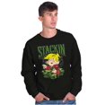thumbnail image 3 of Dennis the Menace Stackin Money Men's Crewneck Sweatshirt Brisco Brands S, 3 of 6