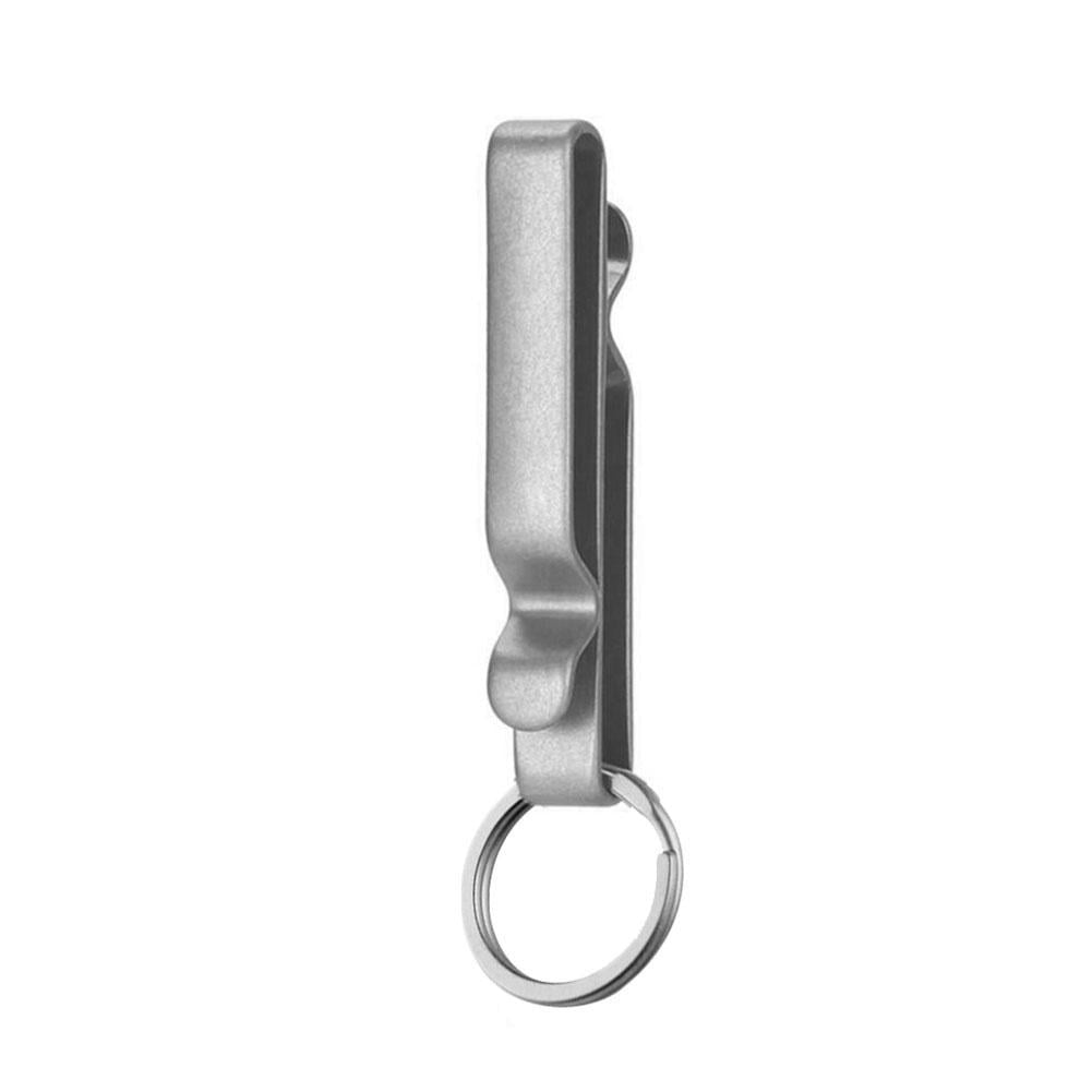 Key Rings Split Ring Titanium Alloy Key Chain Single Buckle Keyring Accs Outdoor 