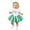 Green, variant on SonxaHe Newborn Girl Outfits St. Patrick's Day Letter Print Short Sleeve Bodysuit Tutu Skirt Hair Outfits,3-Piece for Baby Green,Size 0-3 M