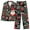 08Multicolor, variant on Hueook Womens Christmas Pajamas Women Casual Fashion Printed Long Sleeve Casual Pants Pajamas Suit Multicolor XL