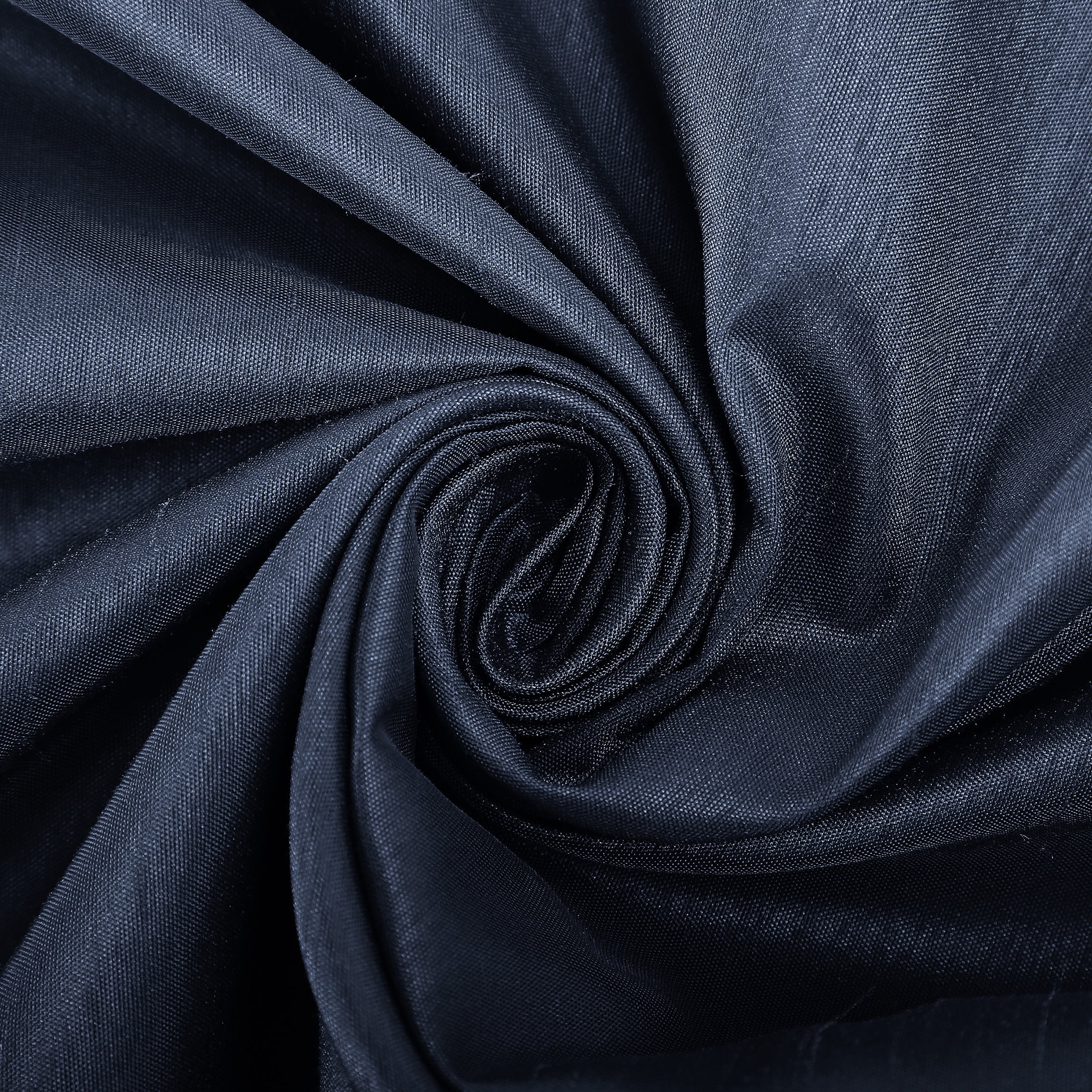 Sun Zero Evelina Faux Dupioni Silk Thermal Extreme 100% Blackout Back Tab Curtain Panel,50" X 84, Navy Blue