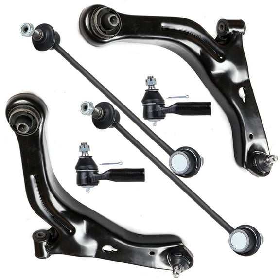 ECCPP Control Arm Kit 2001 2002 2003 2004 For Ford Escape 2001 2002 2003 2004 For Mazda Tribute - Lower Control Arms Assembly Outer Tie Rod Ends Front Sway Bar End Links