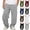 Gray, variant on PADFRYBK Sports Sweatpants For Children Fall Solid Color Sweatpants Keep Warm Long Pants Elastic Waist Joggers With Side Pockets 5-14 Years