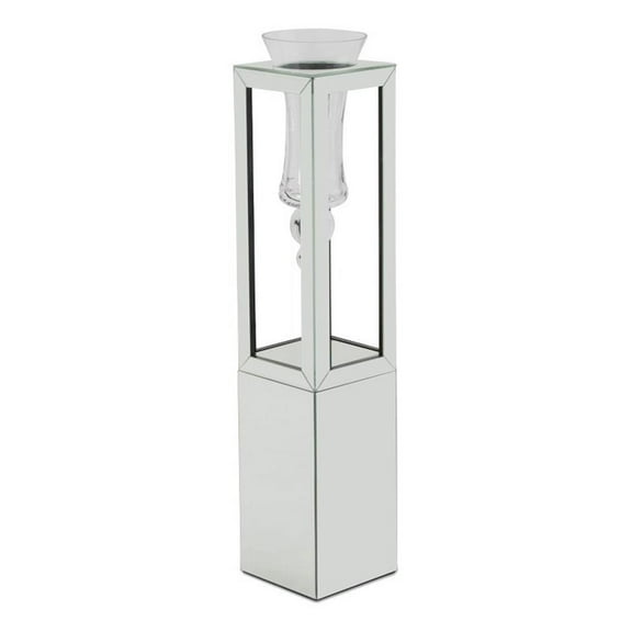 Michael Amini Montreal 37" Mirrored Floor Vase