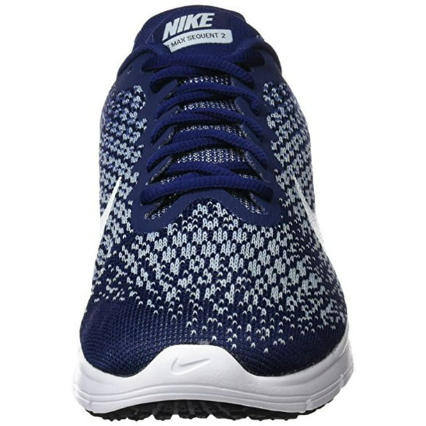 Nike Air Max Sequent 2 Running Shoe, Binary Blue/White-Blue-Black, 12 Walmart.com
