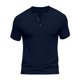thumbnail image 4 of Usted Es Más Que una Prueba de Puntuación Estilo de Camisa Casual de Color Sólido Botón de Manga Corta Cuello Redondo Blusa, Hombre Casual de Manga Corta Botón Abajo Camisas Suéter, 4 of 6