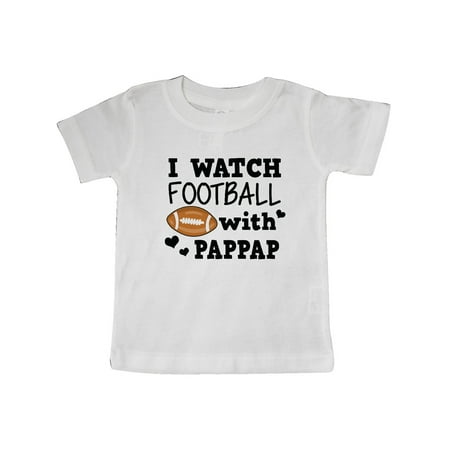 

Inktastic I Watch Football with My Pappap Gift Baby Boy T-Shirt