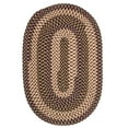 thumbnail image 2 of Colonial Mills 2' x 7' Beige and Red Oval Handmade Braided Area Throw Rug Runner, 2 of 3
