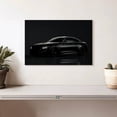 thumbnail image 2 of Elephant Stock Brand New Black Car Wall Art - Horizontal Canvas Wall Art - Living Room Wall Decor - Transportation Canvas - Black And Gray Decor - 12" x 8", 2 of 8