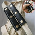 thumbnail image 3 of 2x Housse de Poignée de Sac à Main en Cuir, Protège-Poignée, Support pour Sac de Voyage, Noir, 3 of 9